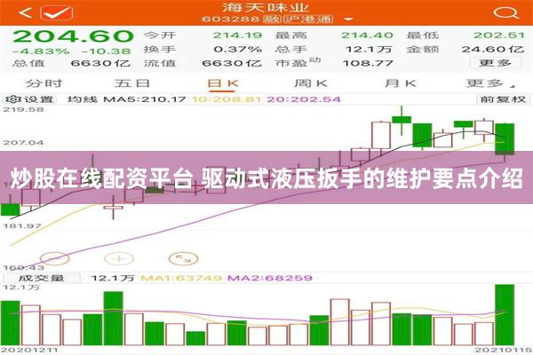 炒股在线配资平台 驱动式液压扳手的维护要点介绍