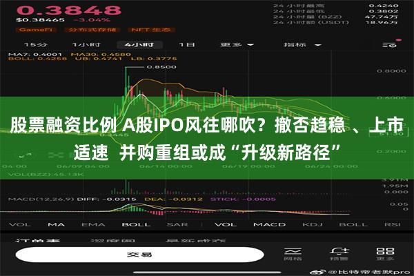 股票融资比例 A股IPO风往哪吹？撤否趋稳 、上市适速  并购重组或成“升级新路径”