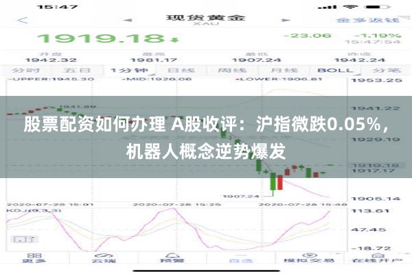 股票配资如何办理 A股收评：沪指微跌0.05%，机器人概念逆势爆发