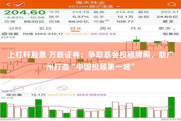 上杠杆股票 万联证券：争取基金投顾牌照，助广州打造“中国投顾第一城”